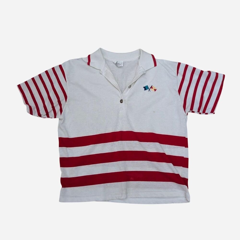 Bobbie brooks Women's Vintage Nautical Polo shirt